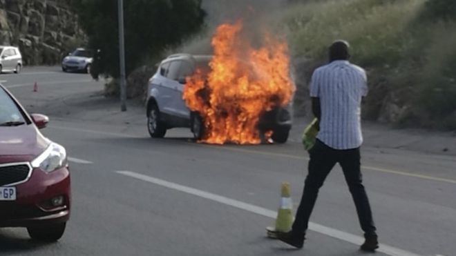 Almost 50 of the cars have reportedly caught fire