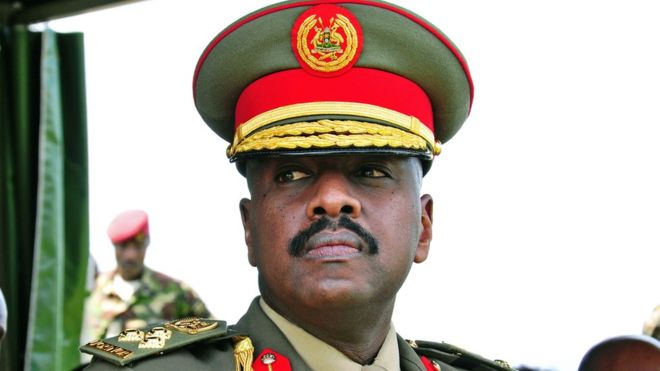 Muhoozi Kainerugaba, 42, was promoted from brigadier to major general last year