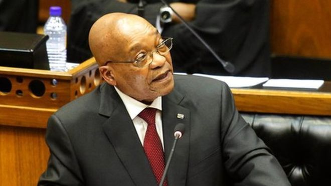 South African President Jacob Zuma will give his state of the union address on Thursday