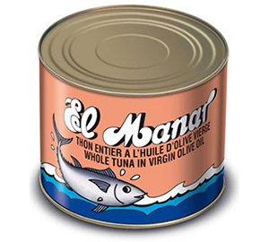 Whole tuna with virgin olive oil - Manar Thon 